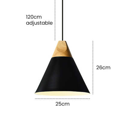 Wood Minimalist Farmhouse Pendant Light