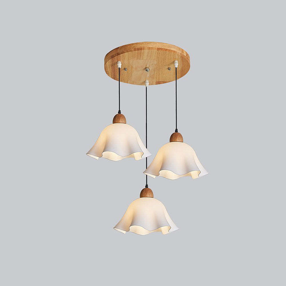Creative Wood Dining Room White Pendant Lights