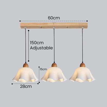 Creative Wood Dining Room White Pendant Lights