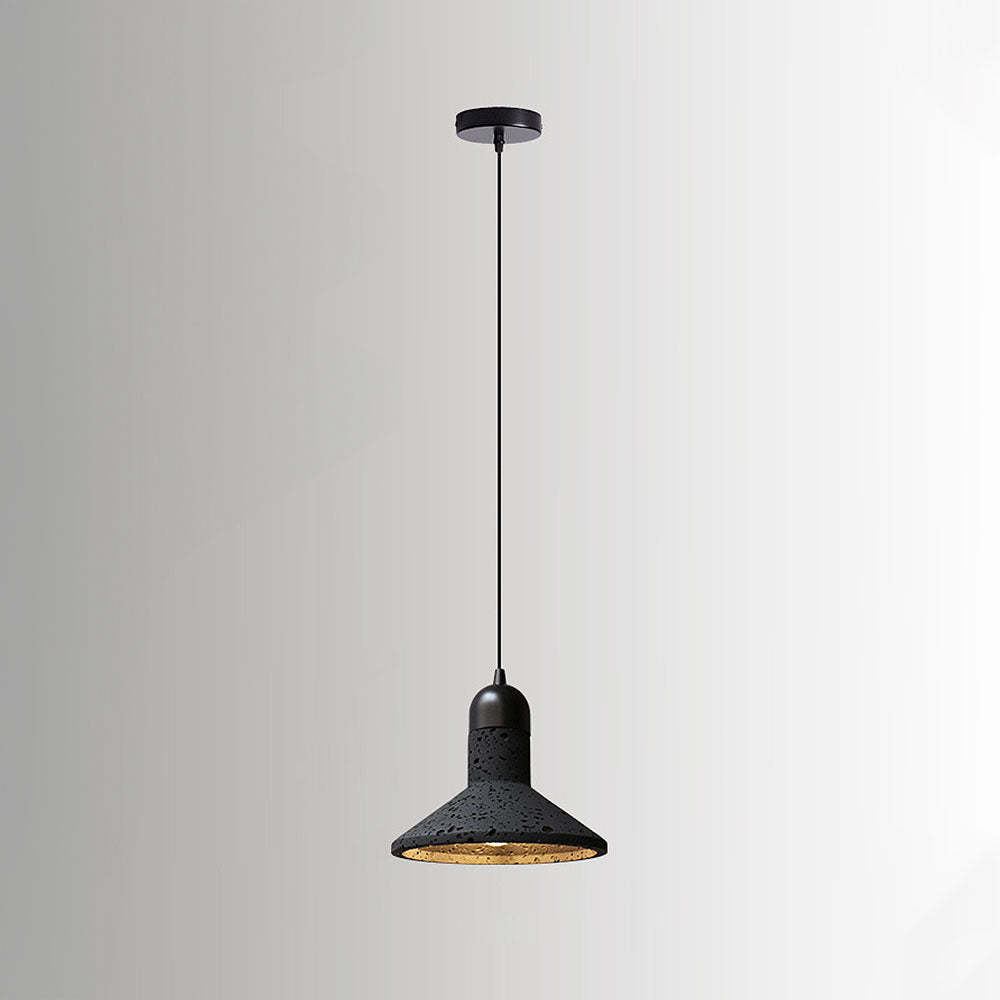 Wabi-Sabi Style Black Pendant Light For Dining Room