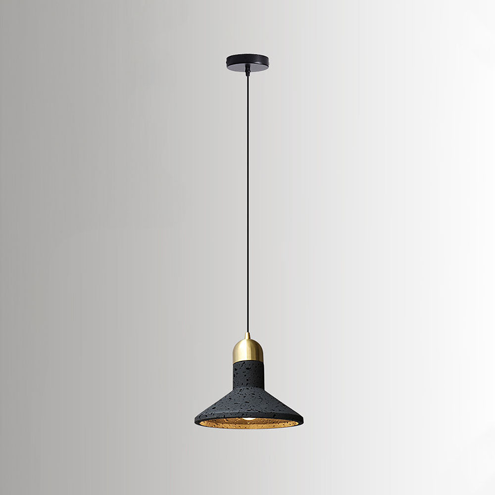 Wabi-Sabi Style Black Pendant Light For Dining Room