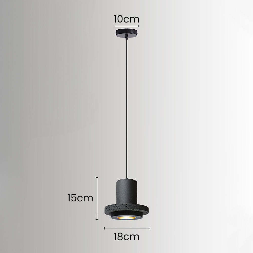 Wabi-Sabi Style Black Pendant Light For Dining Room