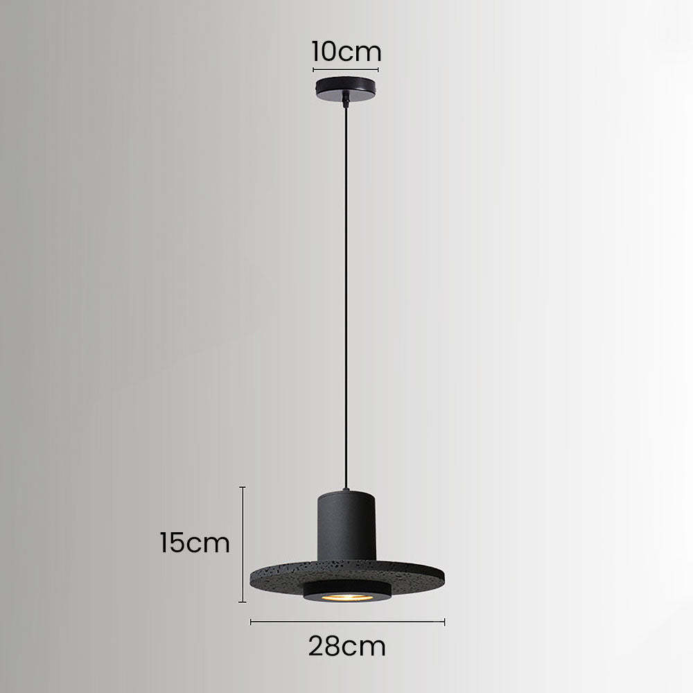Wabi-Sabi Style Black Pendant Light For Dining Room