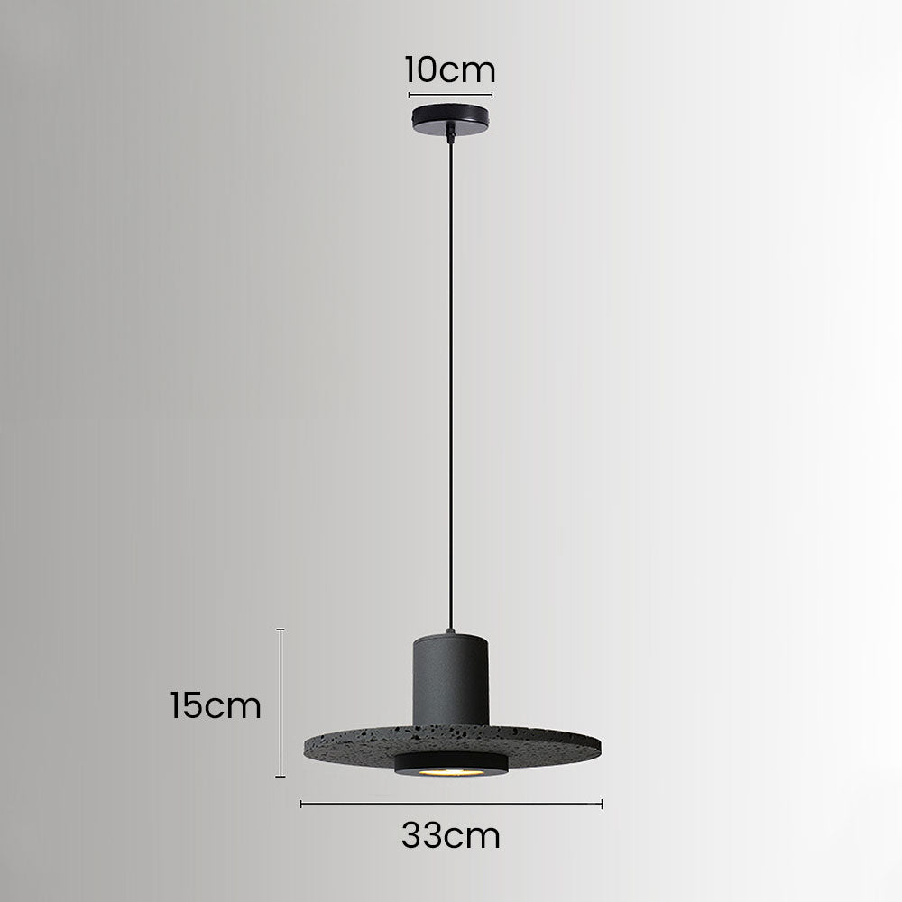 Wabi-Sabi Style Black Pendant Light For Dining Room