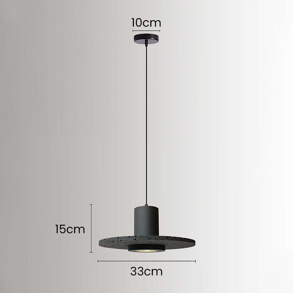 Wabi-Sabi Style Black Pendant Light For Dining Room