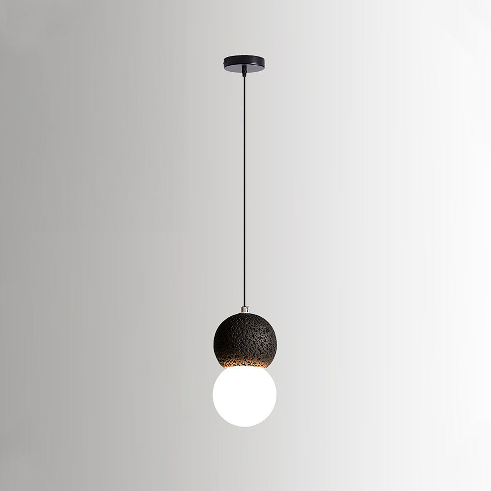 Wabi-Sabi Style Black Pendant Light For Dining Room