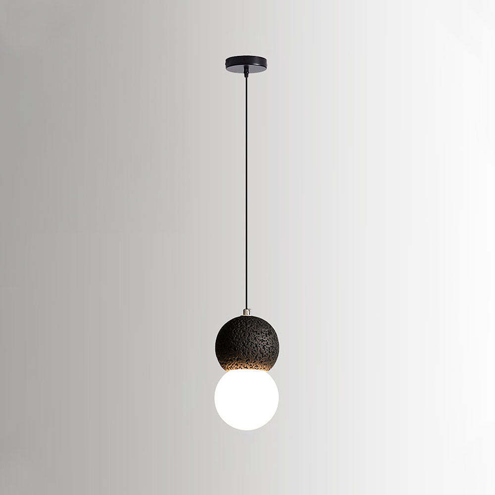Wabi-Sabi Style Black Pendant Light For Dining Room