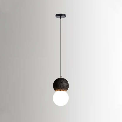 Wabi-Sabi Style Black Pendant Light For Dining Room