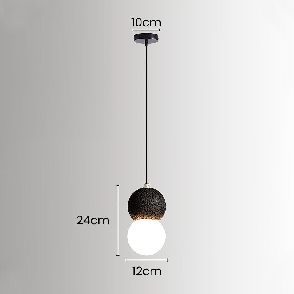 Wabi-Sabi Style Black Pendant Light For Dining Room