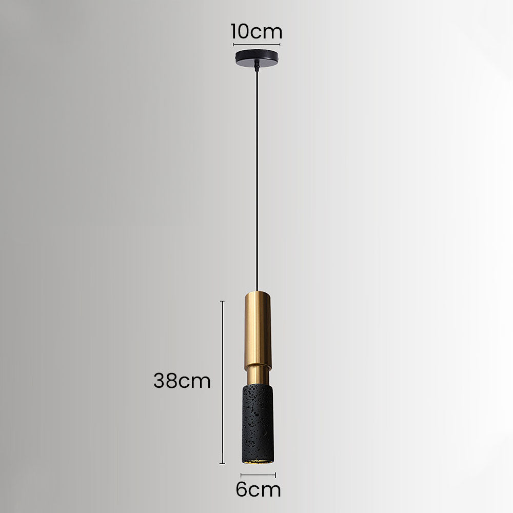 Wabi-Sabi Style Black Pendant Light For Dining Room