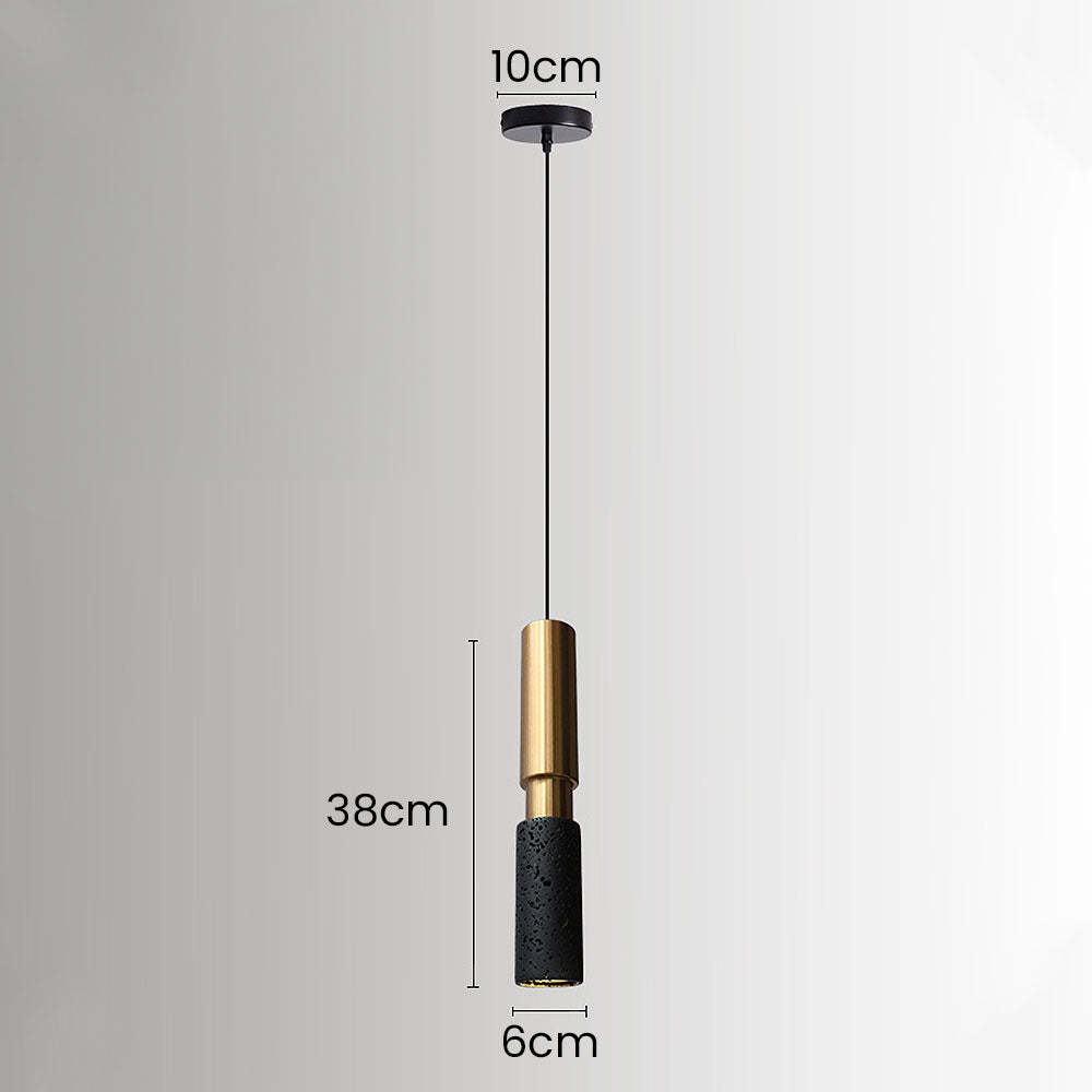 Wabi-Sabi Style Black Pendant Light For Dining Room