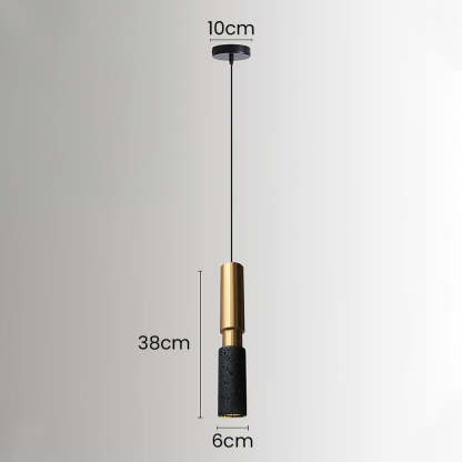 Wabi-Sabi Style Black Pendant Light For Dining Room