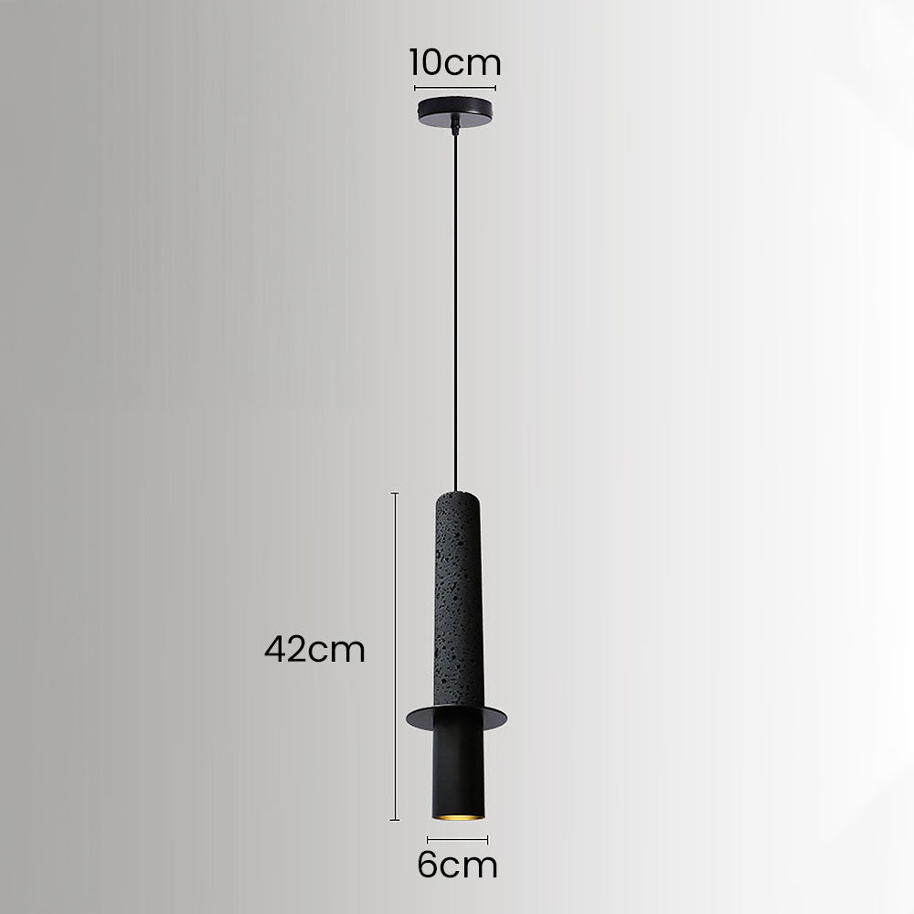 Wabi-Sabi Style Black Pendant Light For Dining Room