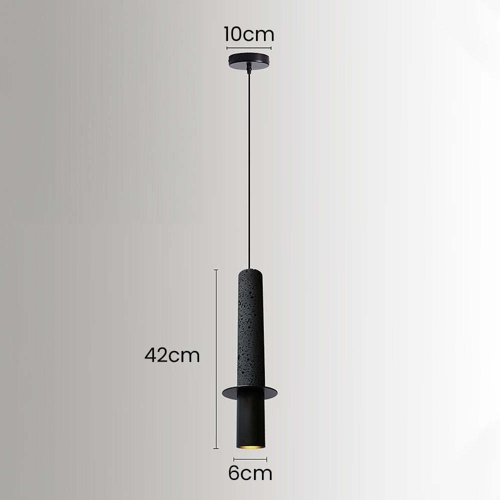 Wabi-Sabi Style Black Pendant Light For Dining Room