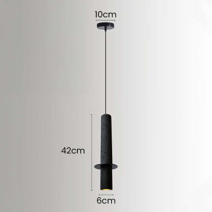 Wabi-Sabi Style Black Pendant Light For Dining Room