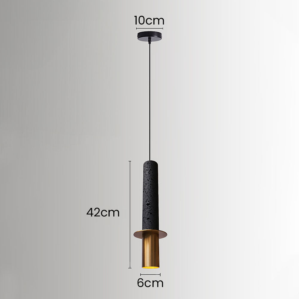 Wabi-Sabi Style Black Pendant Light For Dining Room