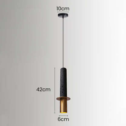 Wabi-Sabi Style Black Pendant Light For Dining Room