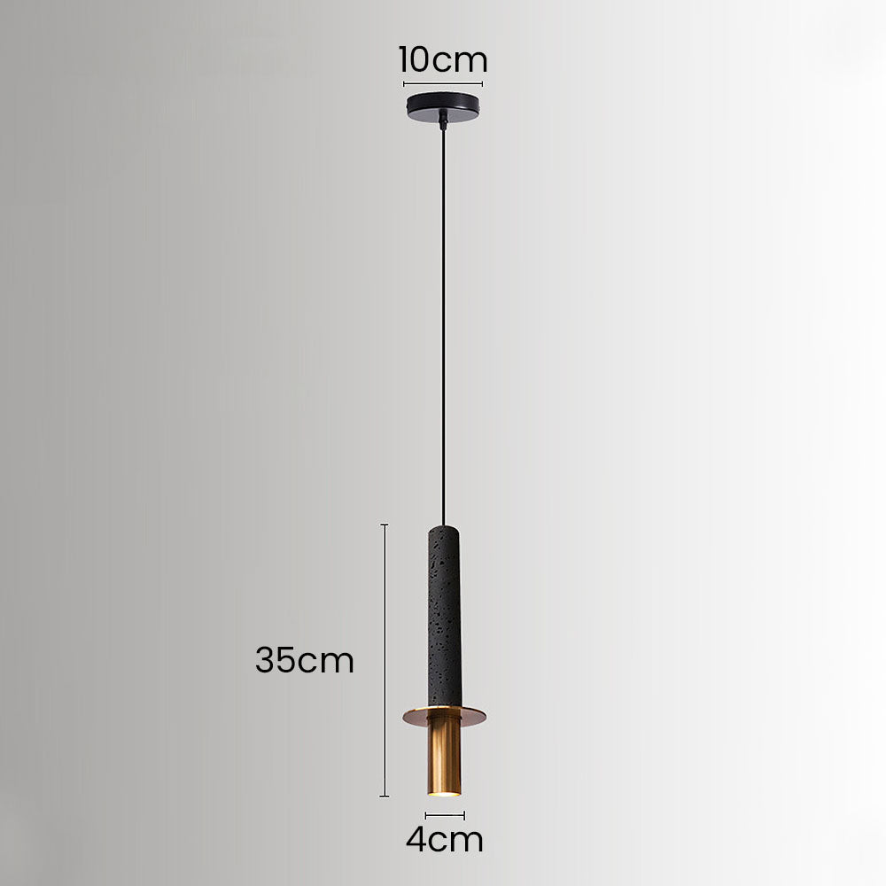 Wabi-Sabi Style Black Pendant Light For Dining Room