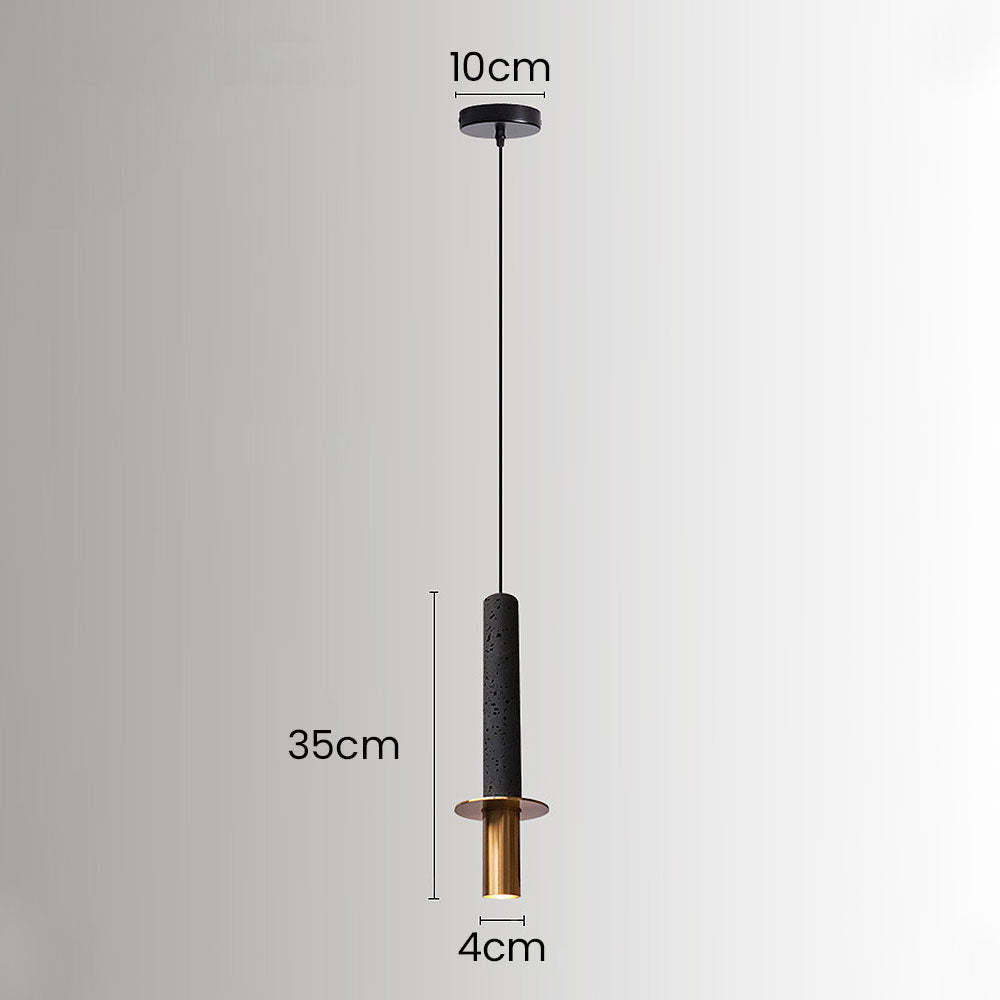 Wabi-Sabi Style Black Pendant Light For Dining Room