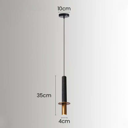 Wabi-Sabi Style Black Pendant Light For Dining Room