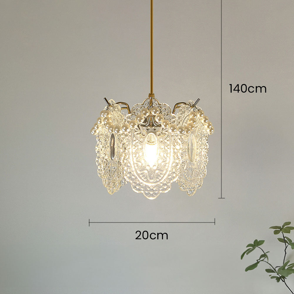 Luxury Glass Iron Living Room Ceiling Light