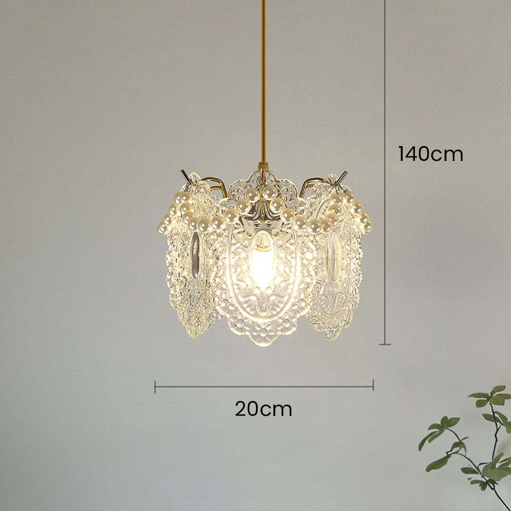 Luxury Glass Iron Living Room Ceiling Light