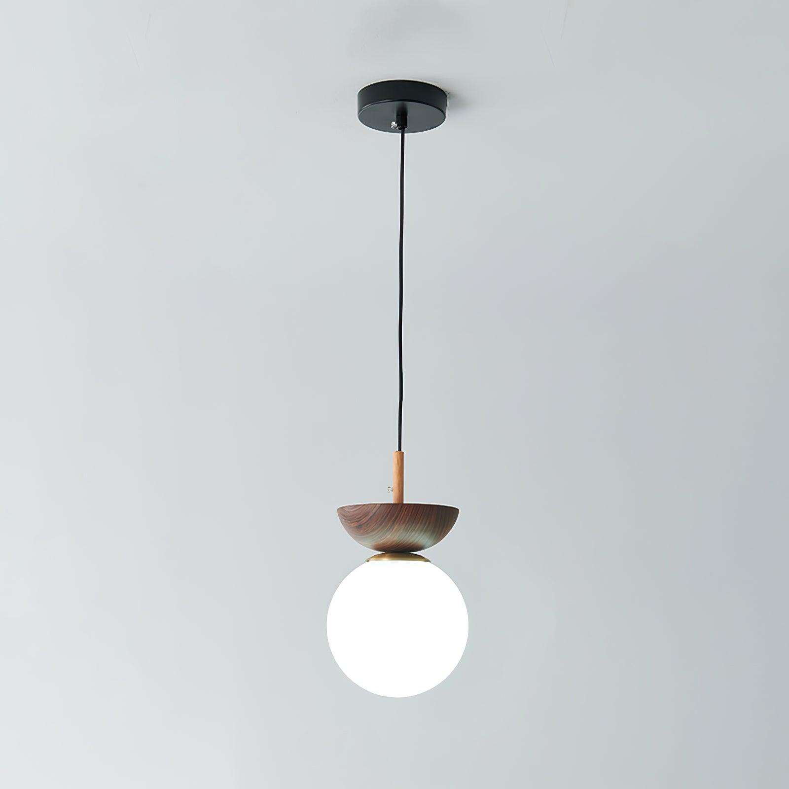 Contemporary Wood Pendant Light