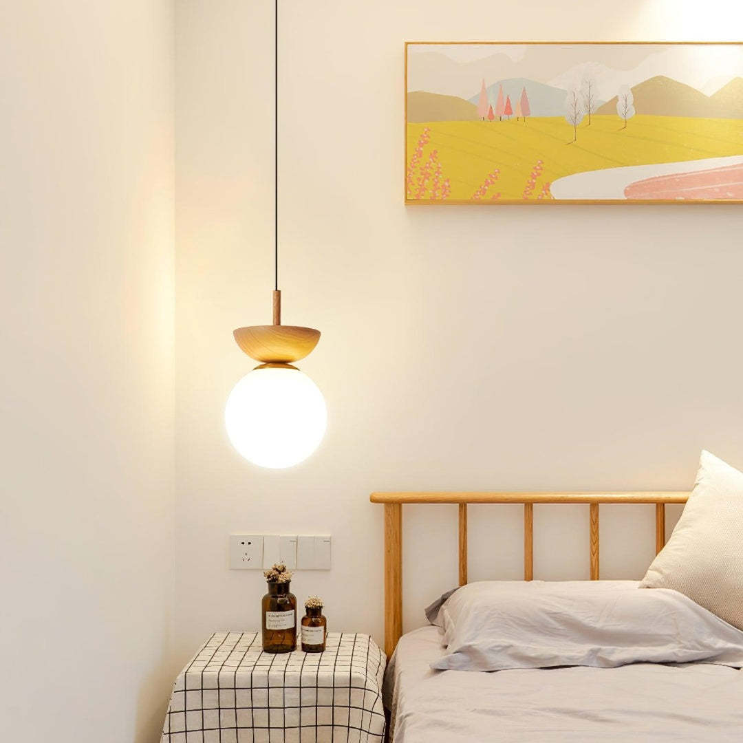 Contemporary Wood Pendant Light