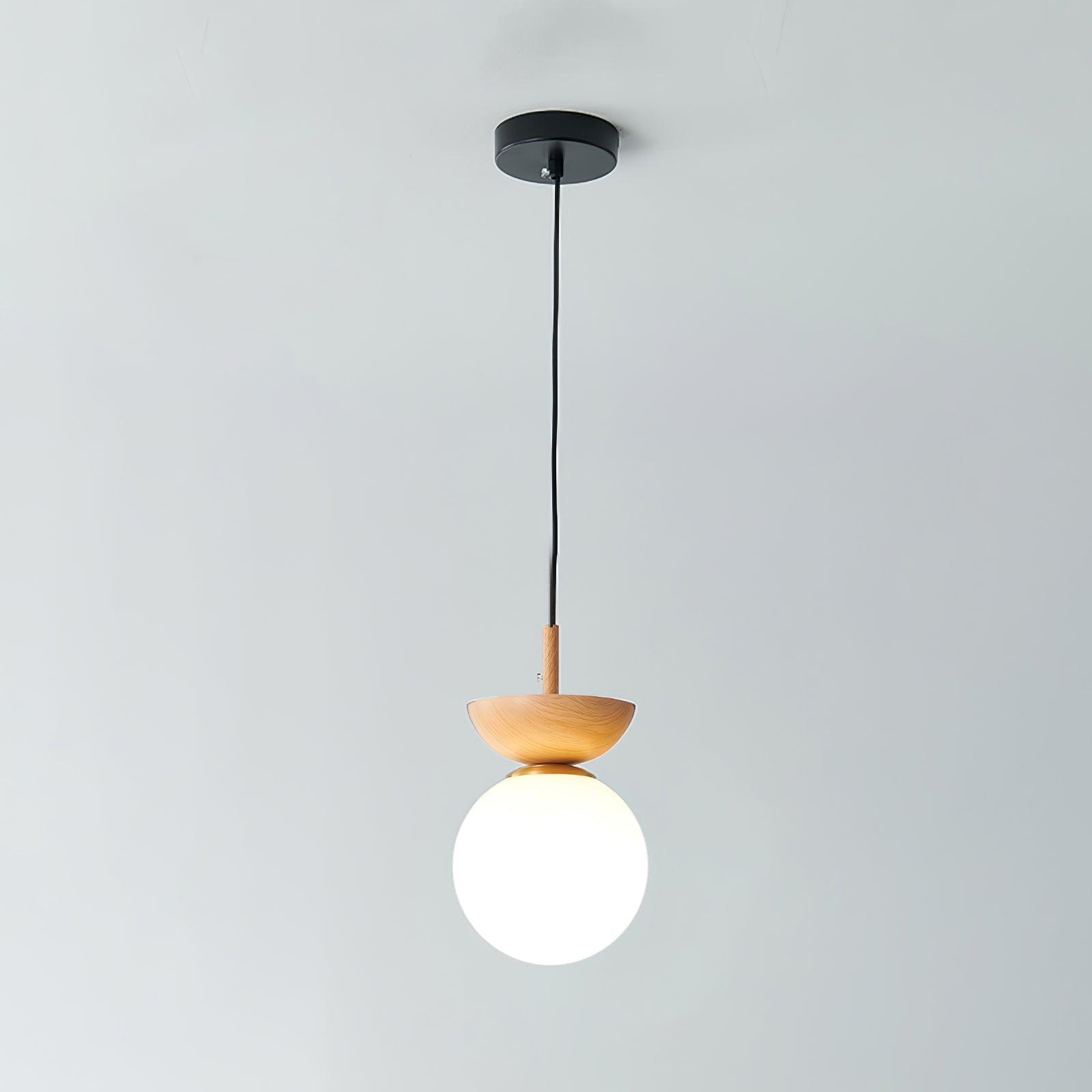 Contemporary Wood Pendant Light