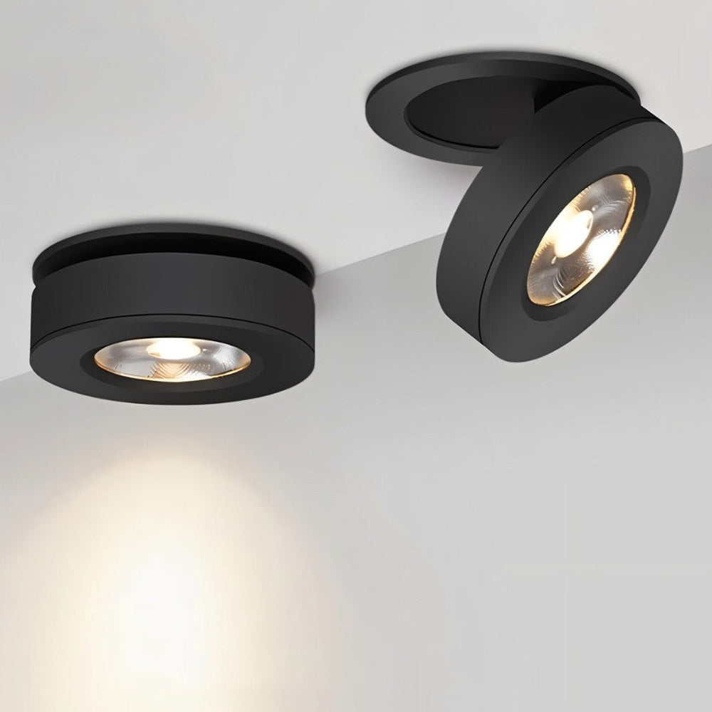 360° Rotatable Compact Round Aluminum LED Ceiling Downlights For Hallway