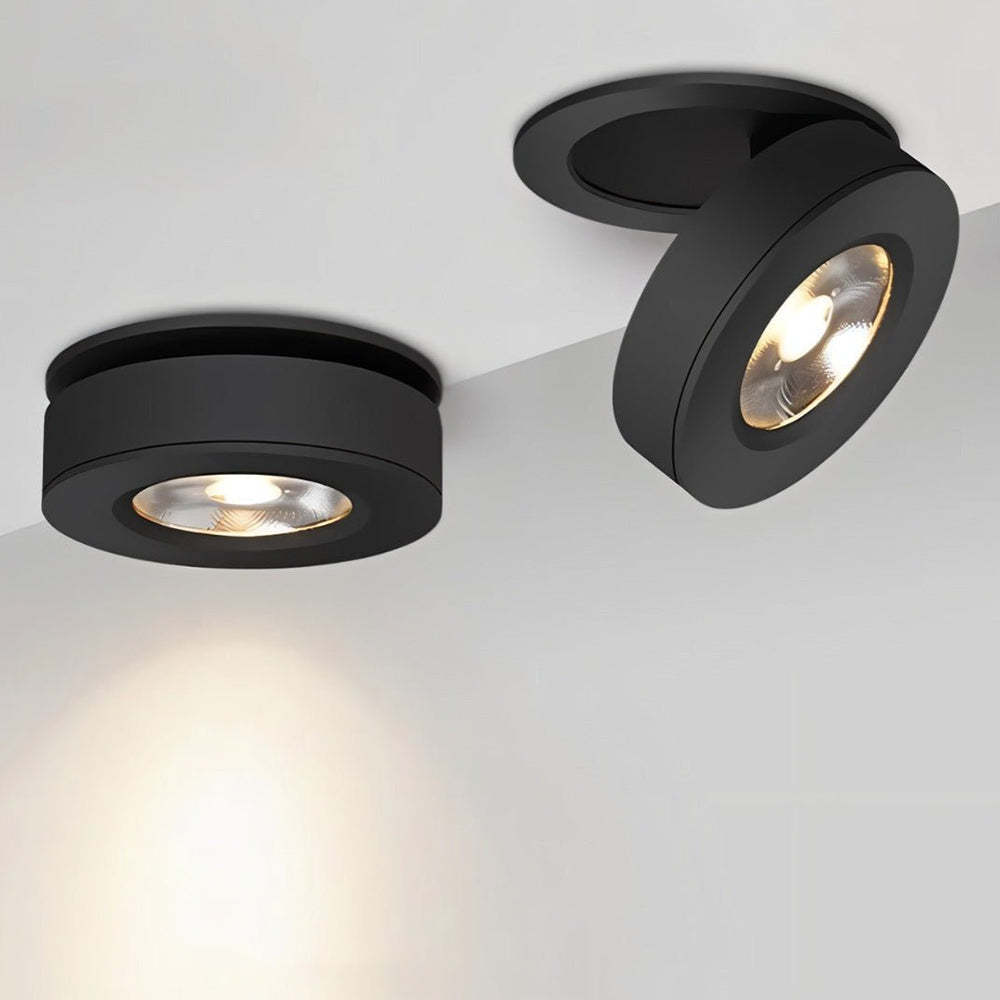 360° Rotatable Compact Round Aluminum LED Ceiling Downlights For Hallway