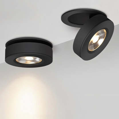 360° Rotatable Compact Round Aluminum LED Ceiling Downlights For Hallway