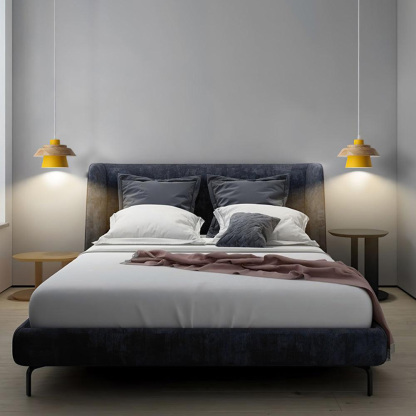 Minimalist Rustic Wood Round Pendant Lights