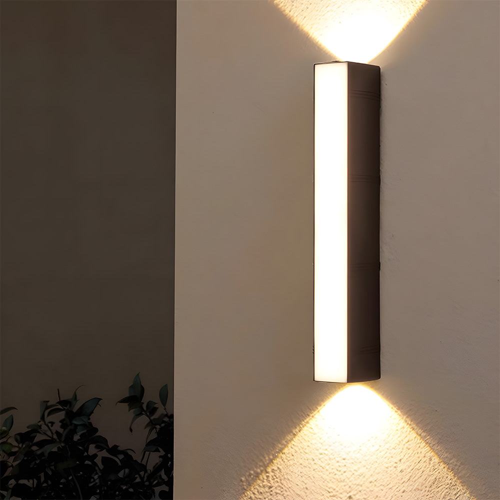Modern Up and Down Outdoor Wall Sconce for Porch and Patio