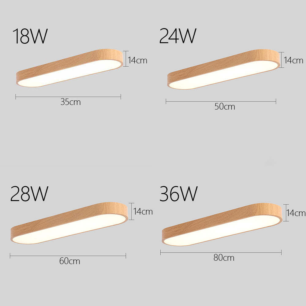 Oval Acrylic LED Ceiling Light