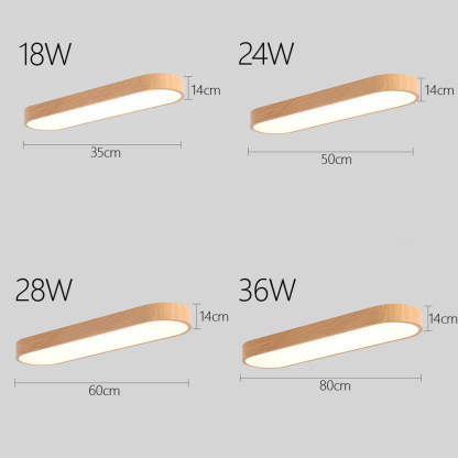 Oval Acrylic LED Ceiling Light