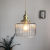 Retro Short Cylinder Wavy Glass Pendant Light -Homdiy