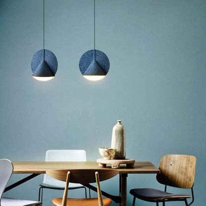 Macaron Industrial Resin LED Pendant Lights For Dining Room