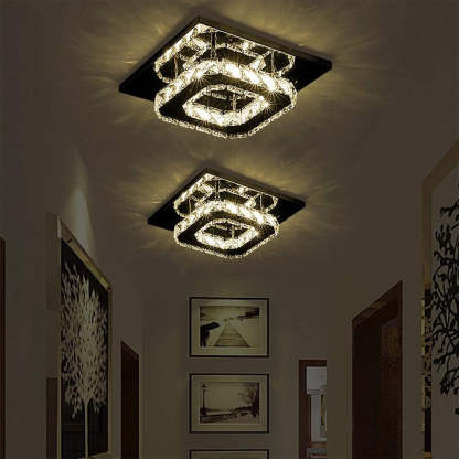 Contemporary Luxurious Crystal Hallway LED Ceiling Lights