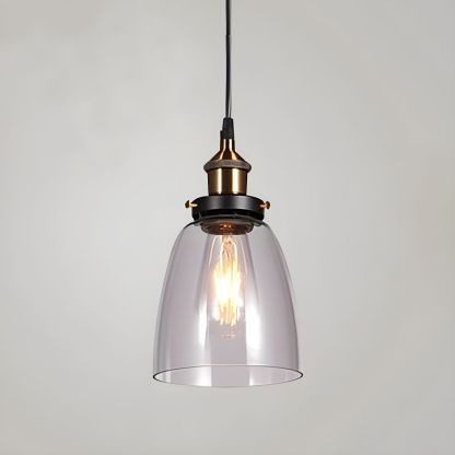 Nordic Simple Clear Glass Bedside Pendant Lighting