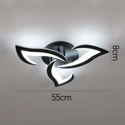 Modern Flower Shape Iron LED Ceiling Light For Bedroom