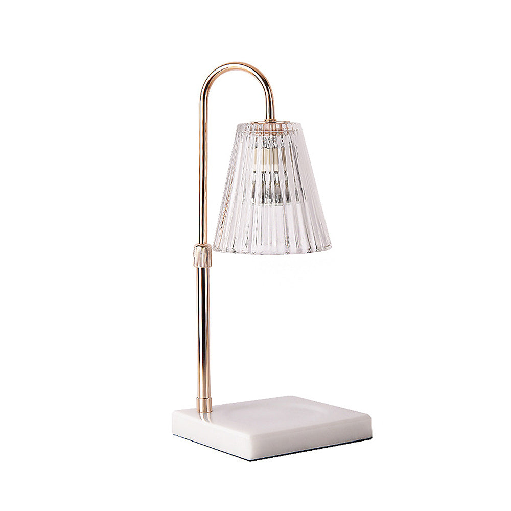 Contemporary Nordic Brown Glass Bedroom Table Lamp