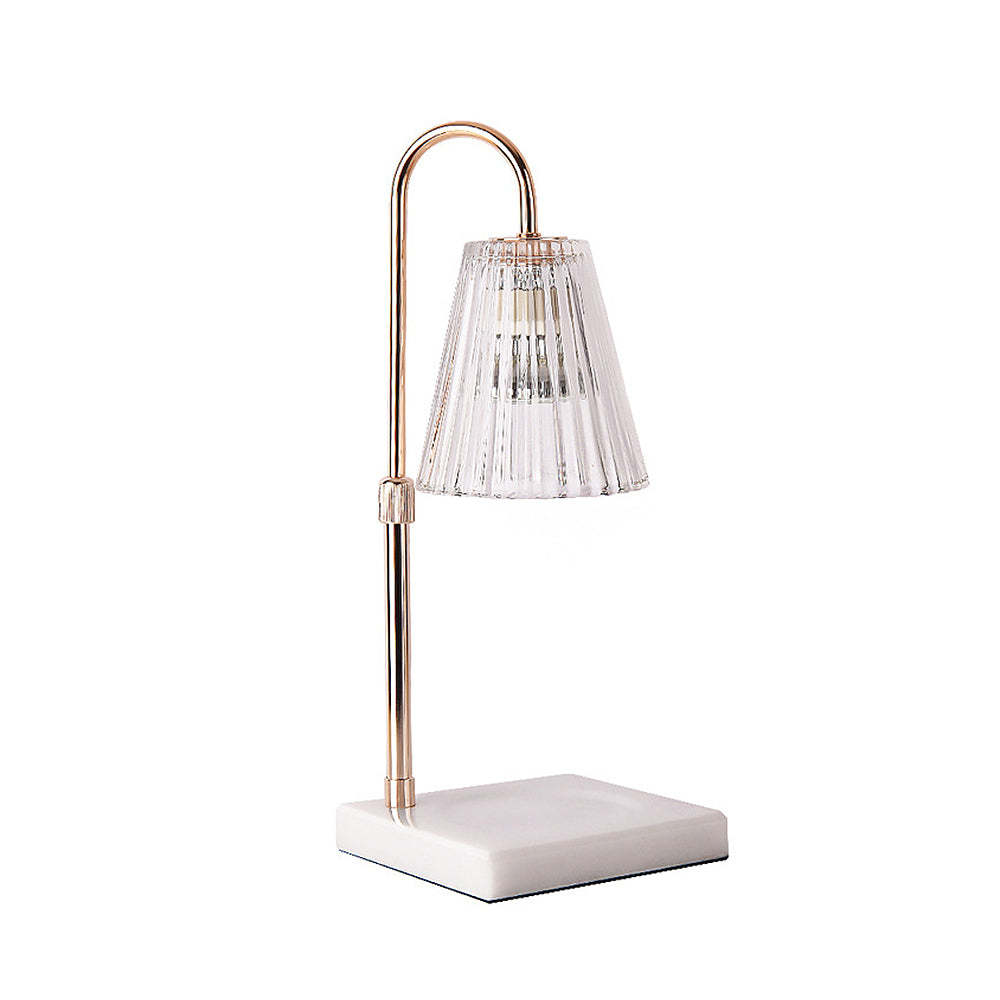 Contemporary Nordic Brown Glass Bedroom Table Lamp