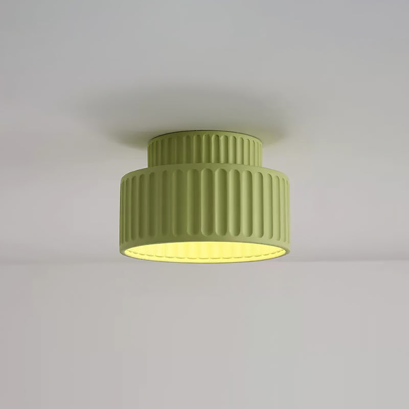 Vintage Cream Style Painted Flush Mount Ceiling Light -Homdiy