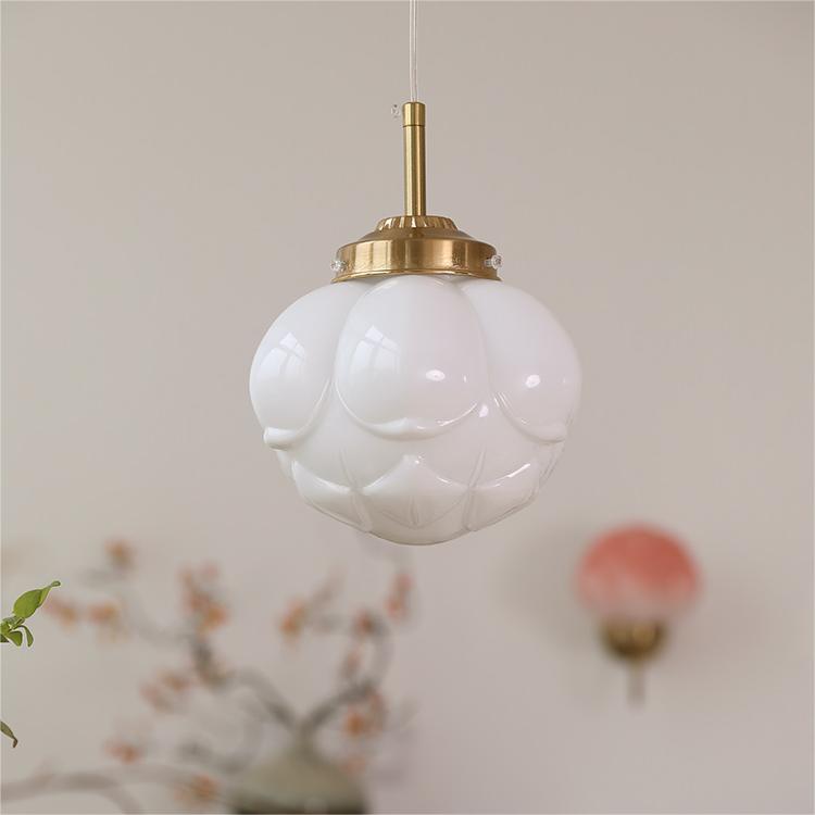 Vintage Art Glass Hanging Lamps