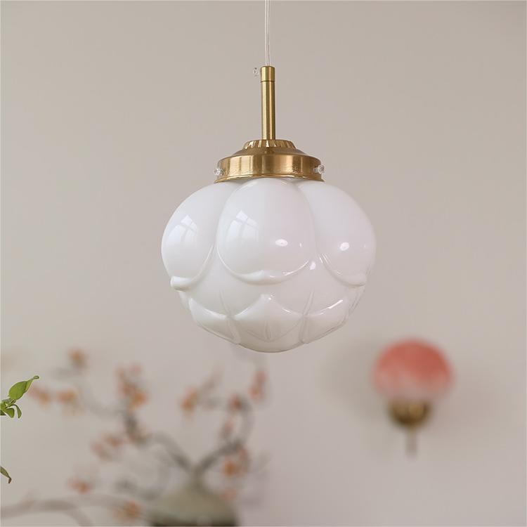 Vintage Art Glass Hanging Lamps