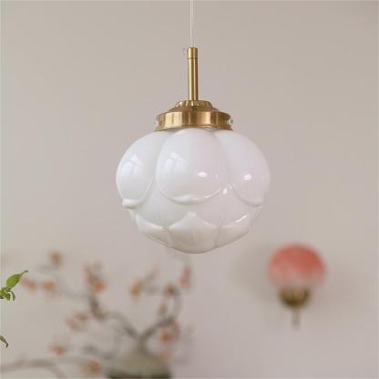 Vintage Art Glass Hanging Lamps