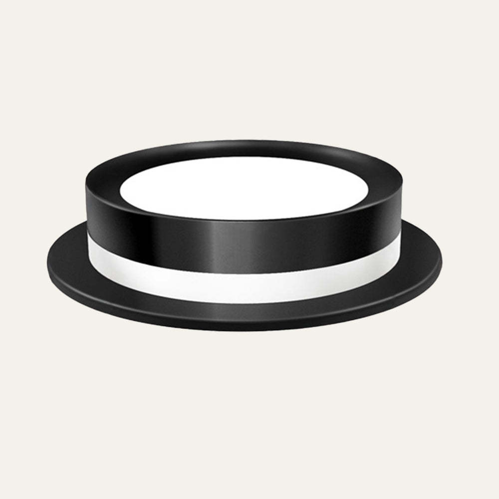 Compact Black Acrylic LED Ceiling Downlight For Hallway