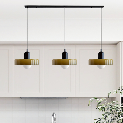 3 Heads Minimalism Art Decor Glass Pendant Light For Kitchen