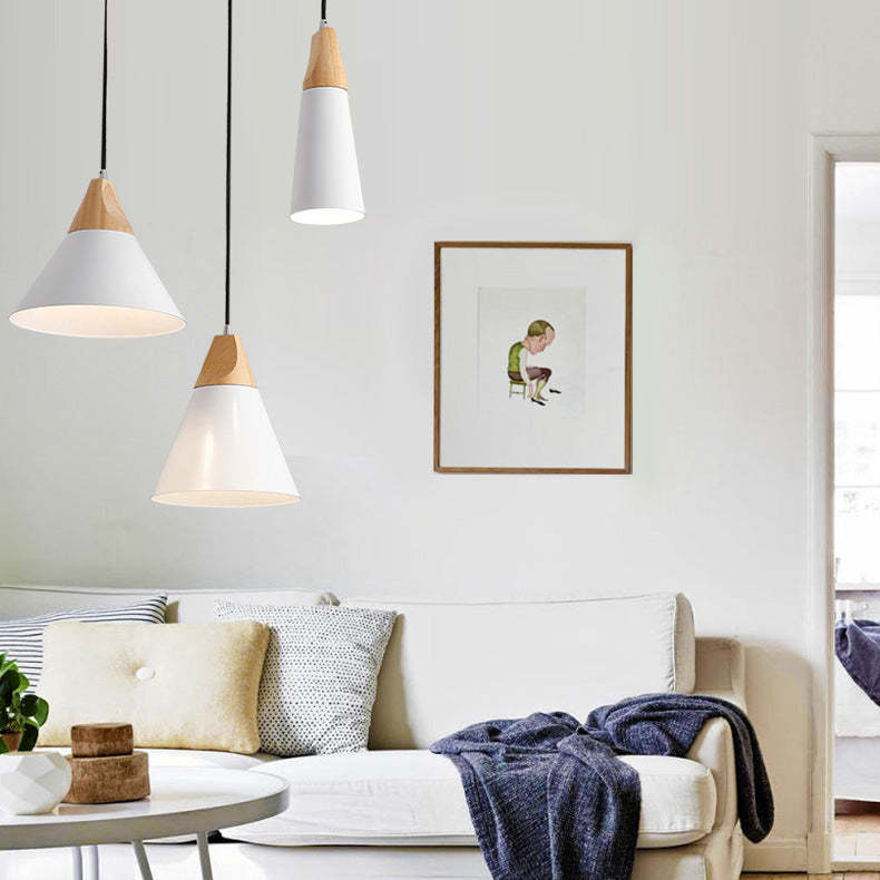 Wood Minimalist Farmhouse Pendant Light
